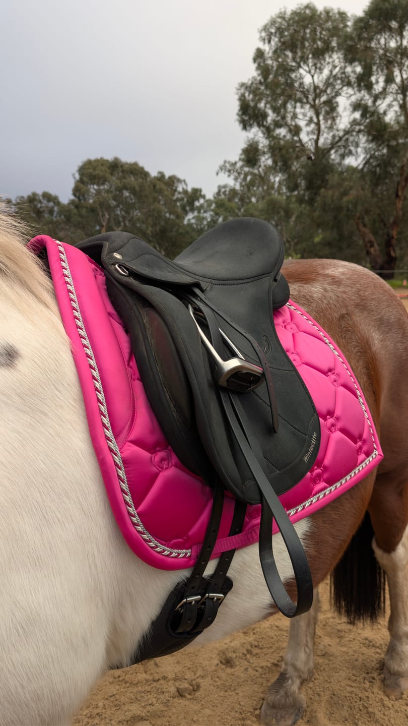 Customer photo review of PSOS Dressage Saddle Pad Original Monogram