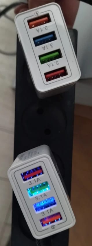 Customer photo review of ⚡ One Charger. Four Devices. Zero Waiting.⚡