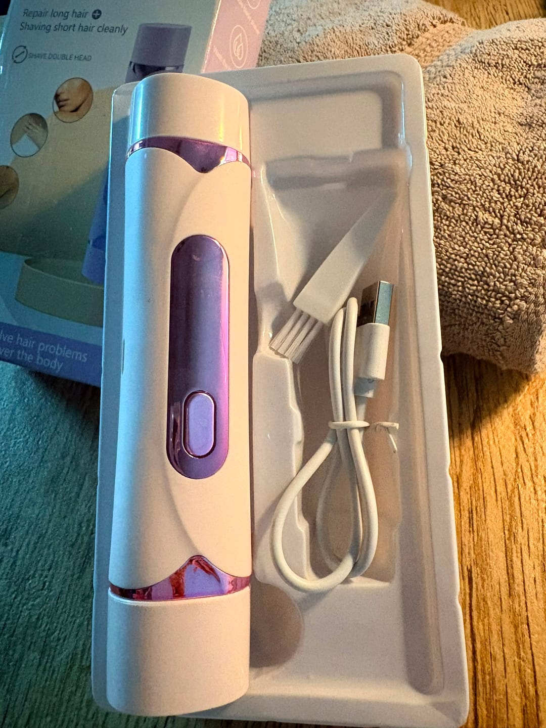 Customer photo review of Depiladora Eléctrica Multifunción 2 en 1 - Dual Head - Recargable USB-C