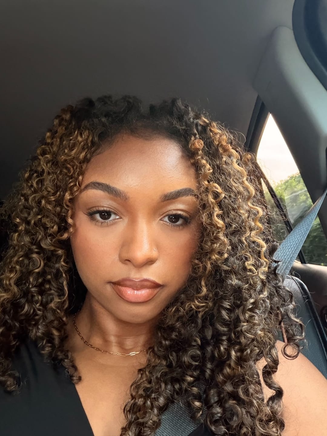 Customer photo review of BABY CURLY™ Toffee Latte - Raw Hair