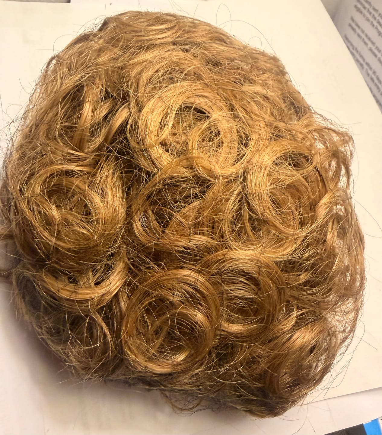 Customer photo review of Elastic Drawstring Loose Short Curly Bun