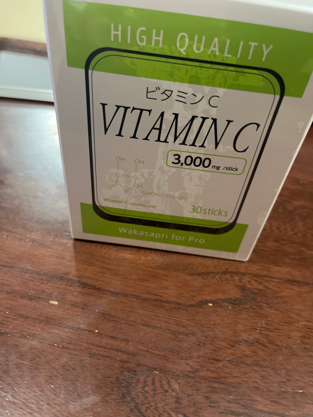 Customer photo review of 高濃度ビタミンC 3,000mg -Wakasapri for Pro.