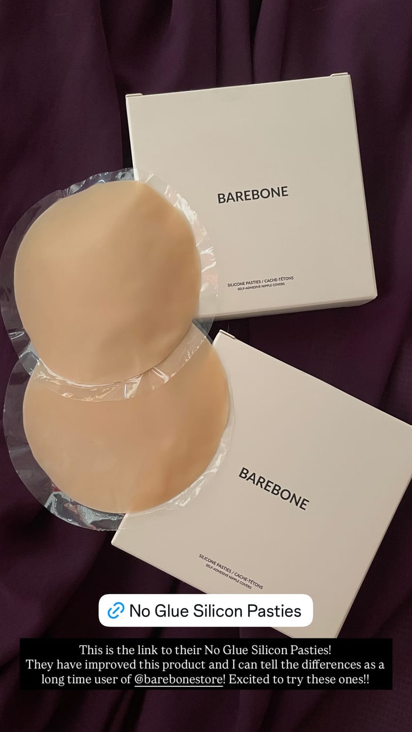 Customer photo review of No Glue Silicone Pasties