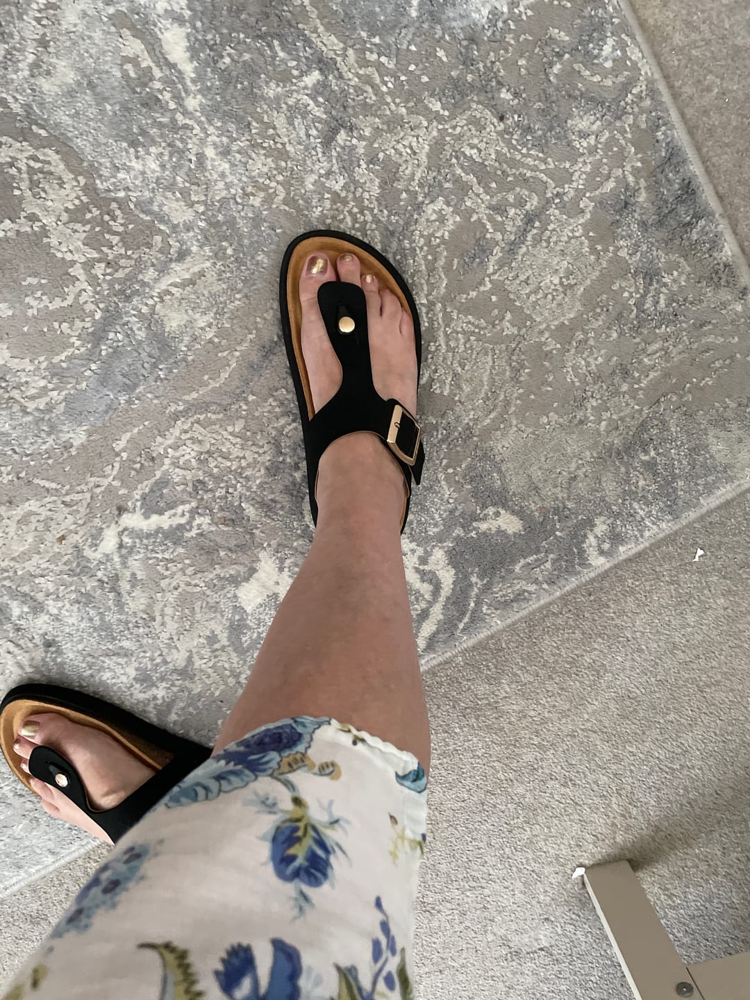 Customer photo review of Marjoram Comfort Footbed Sandals