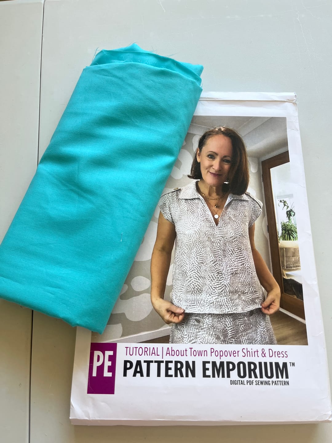 Customer photo review of Plain 100% Cotton Lawn Fabric