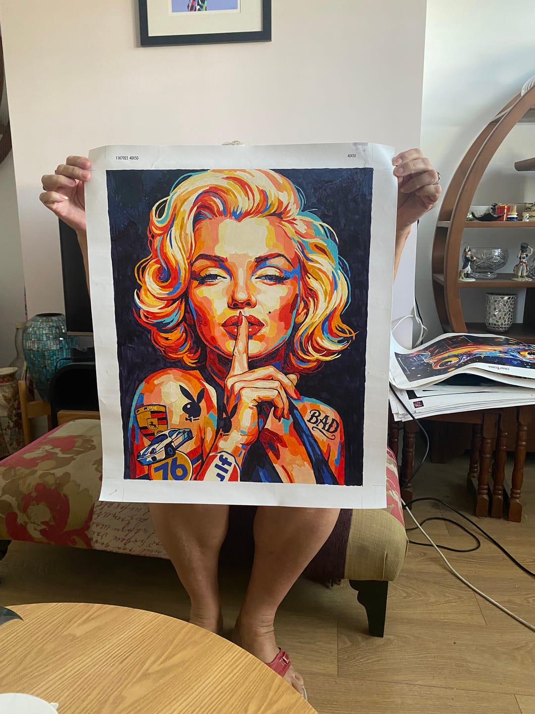 Customer photo review of Pop Art Marilyn