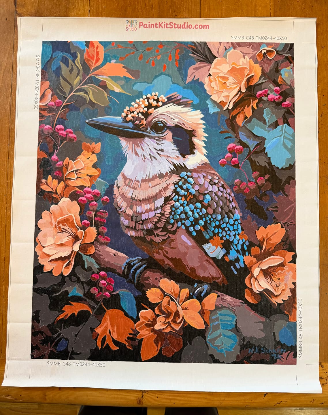 Customer photo review of Floral Kookaburra