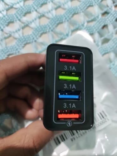 Customer photo review of ⚡ One Charger. Four Devices. Zero Waiting.⚡