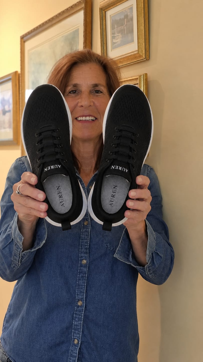 Customer photo review of AUREN™ Orthopedic Slip-On Walking Sneakers with 4-Layer Orthotic Insole