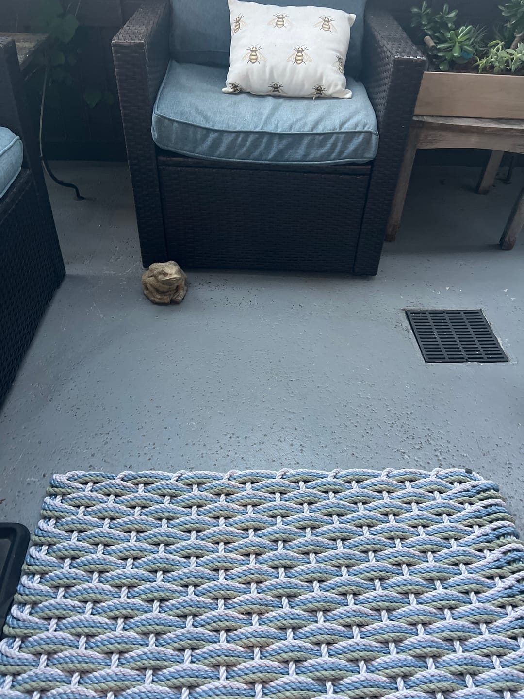 Customer photo review of Lavender + Glacier Bay + Sage Doormat