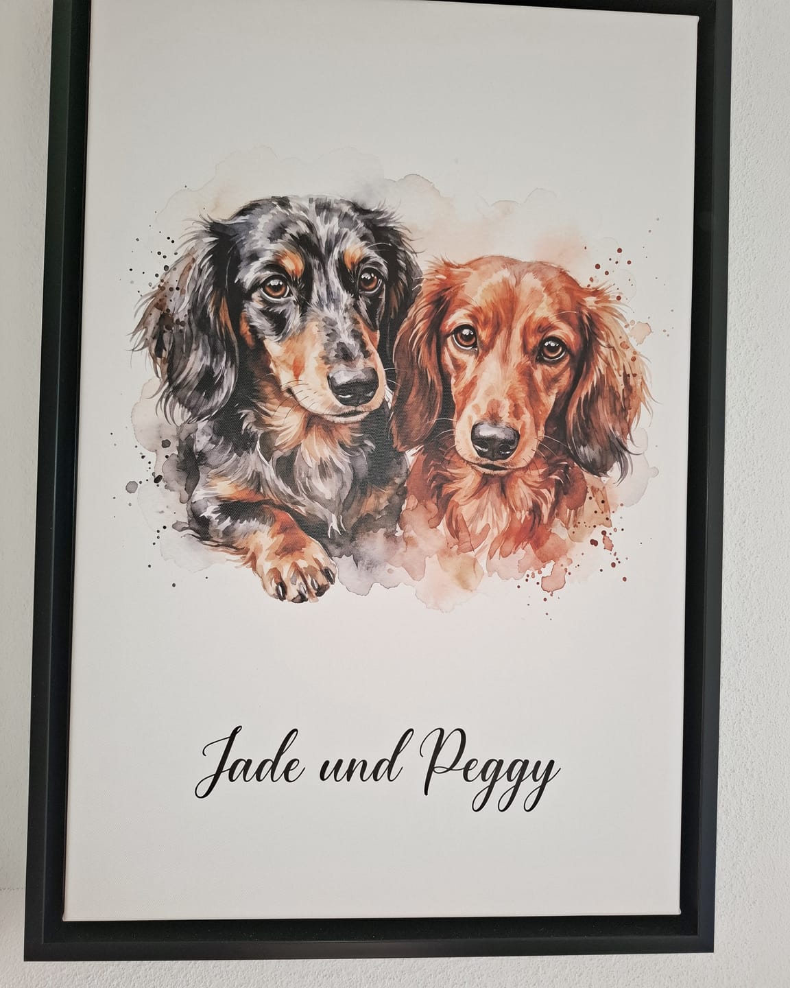 Customer photo review of Dein Liebling als Aquarell-Kunstwerk
