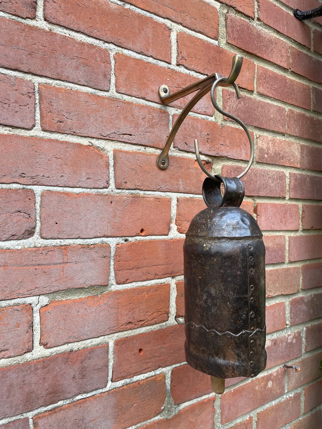 Customer photo review of 7 & 10 Inch Cast Brass Hanging Hook Bracket