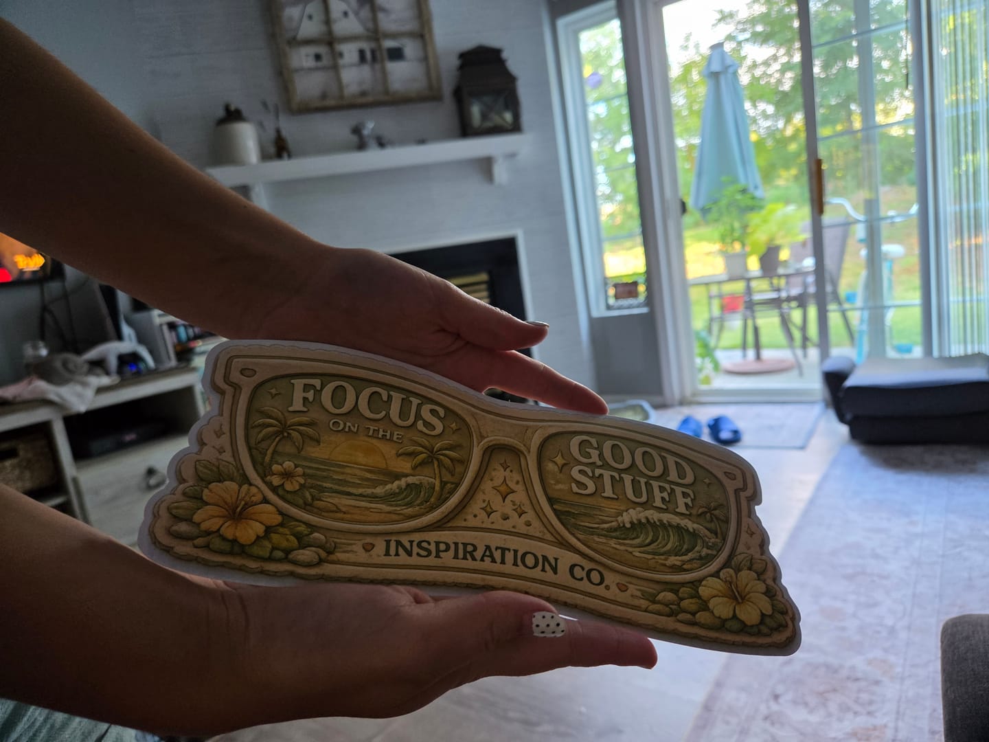 Customer photo review of STICKER - FOCUS ON THE GOOD STUFF