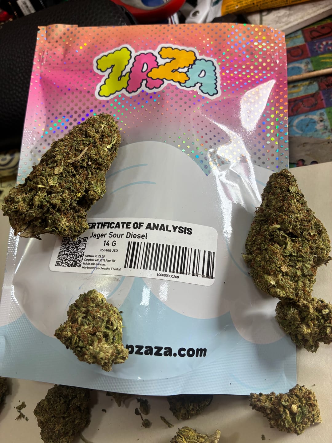 Customer photo review of Bubba Kush - 28 Grams - Indica