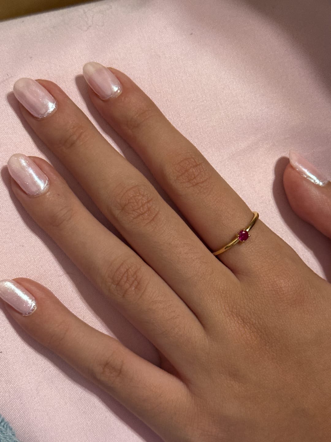 Customer photo review of Anillo Zirconia Birthstone
