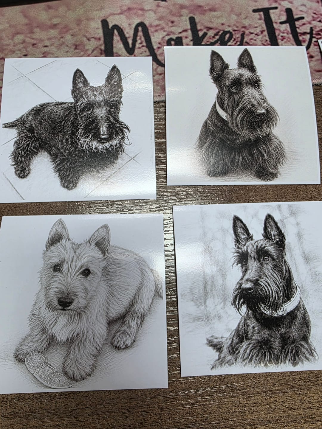 Customer photo review of Square Fridge Magnet - Set of 9, 12, 16 or 24