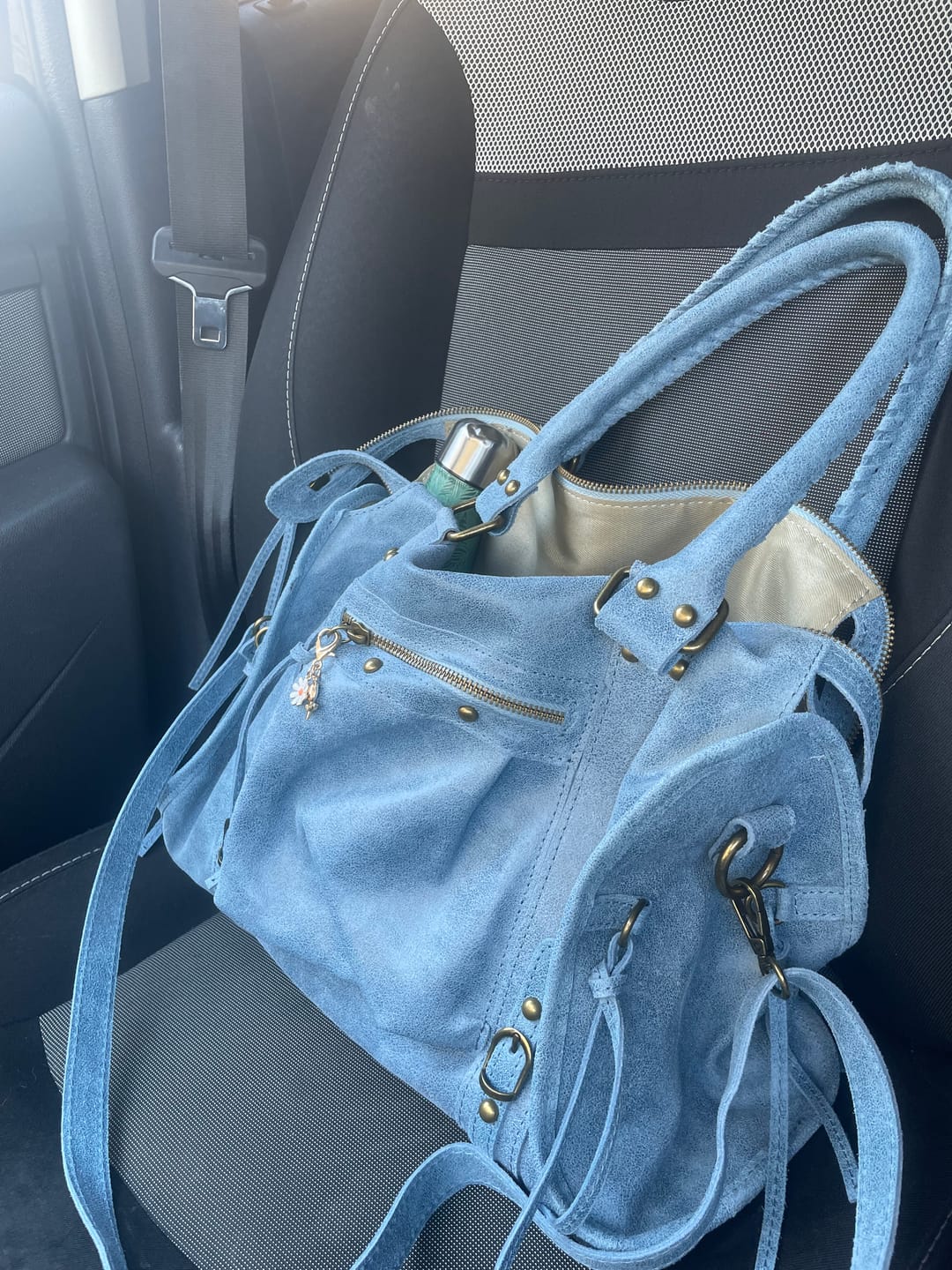 Customer photo review of It girl bag ocean blue