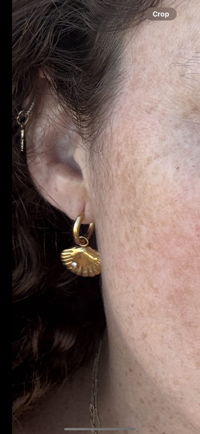 Customer photo review of Par Arracada Con Concha 2 en 1