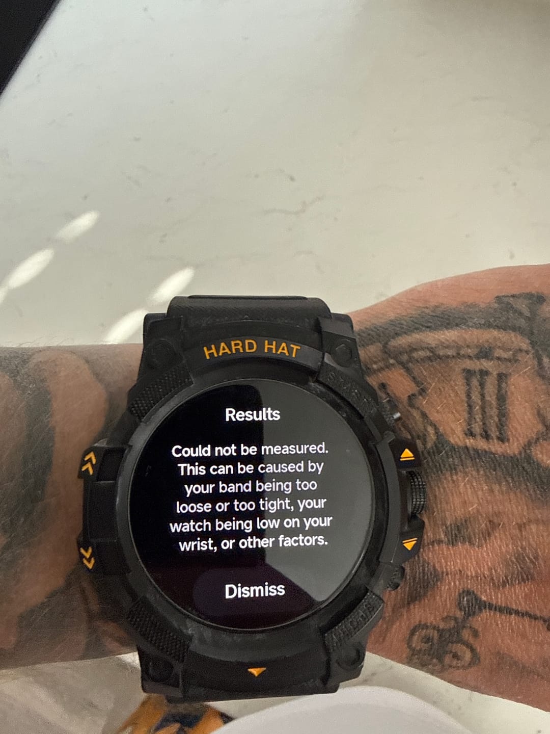 Customer photo review of Hard Hat Smartwatch