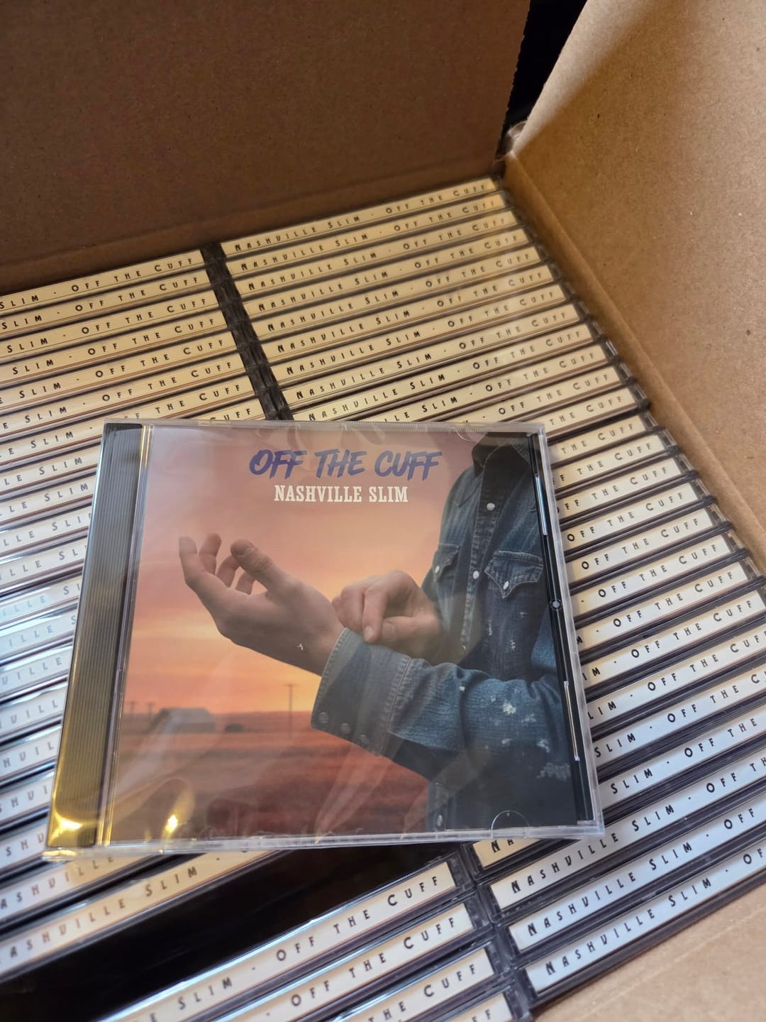Customer photo review of CD Jewel Cases with 1-Panel Inserts