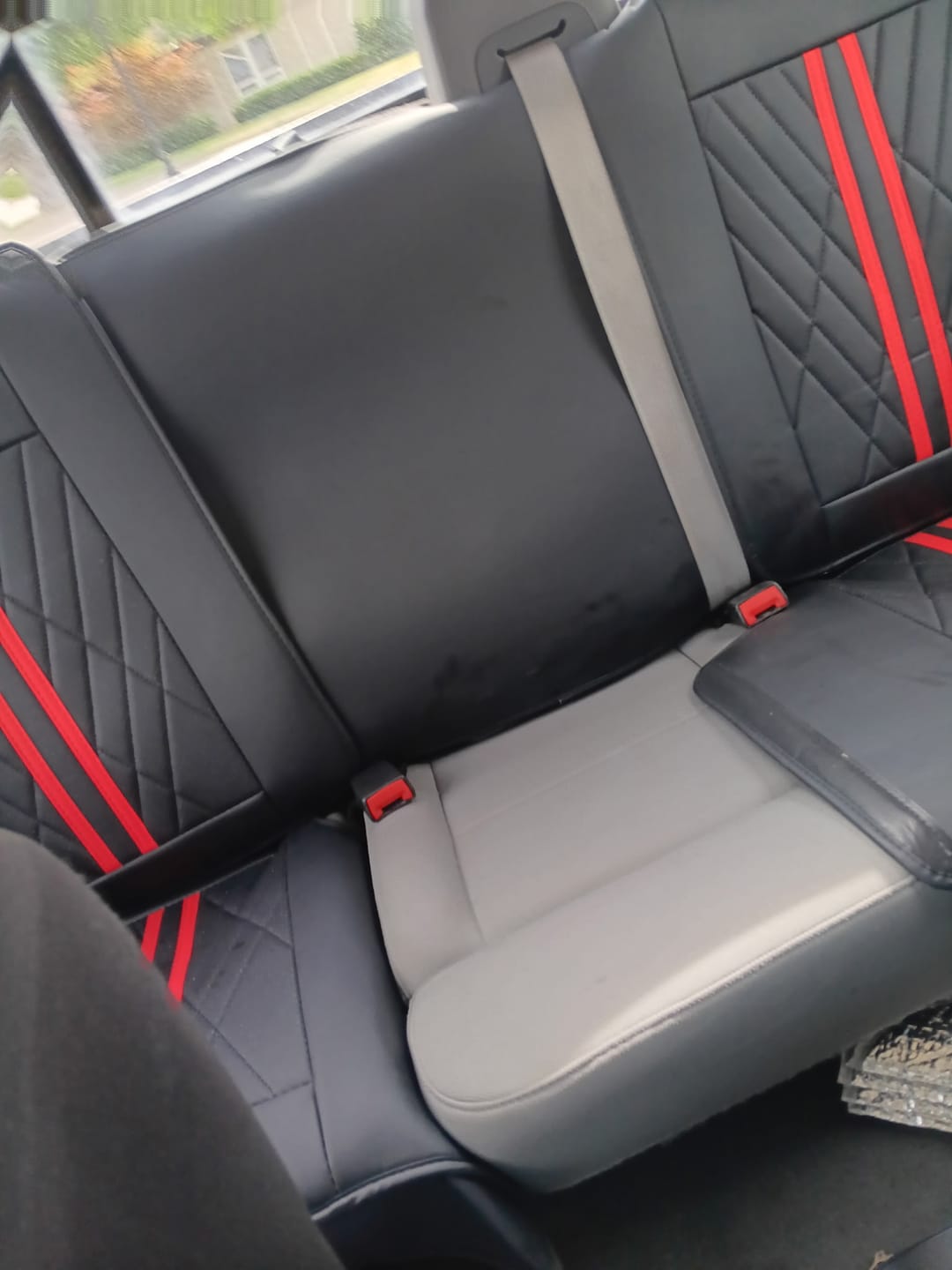 Customer photo review of Rear Row Bench Seat cover Add-on