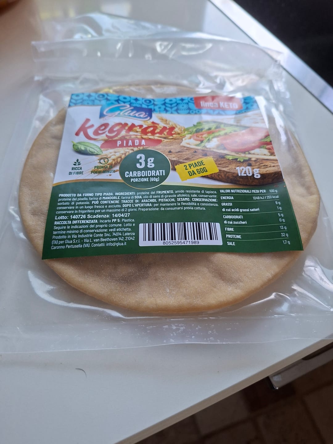 Customer photo review of Piada keto kegràn