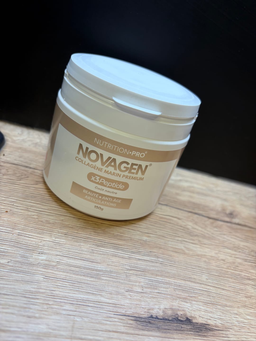 Customer photo review of NOVAGEN® • COLLAGÈNE MARIN PREMIUM (TRIPEPTIDE)