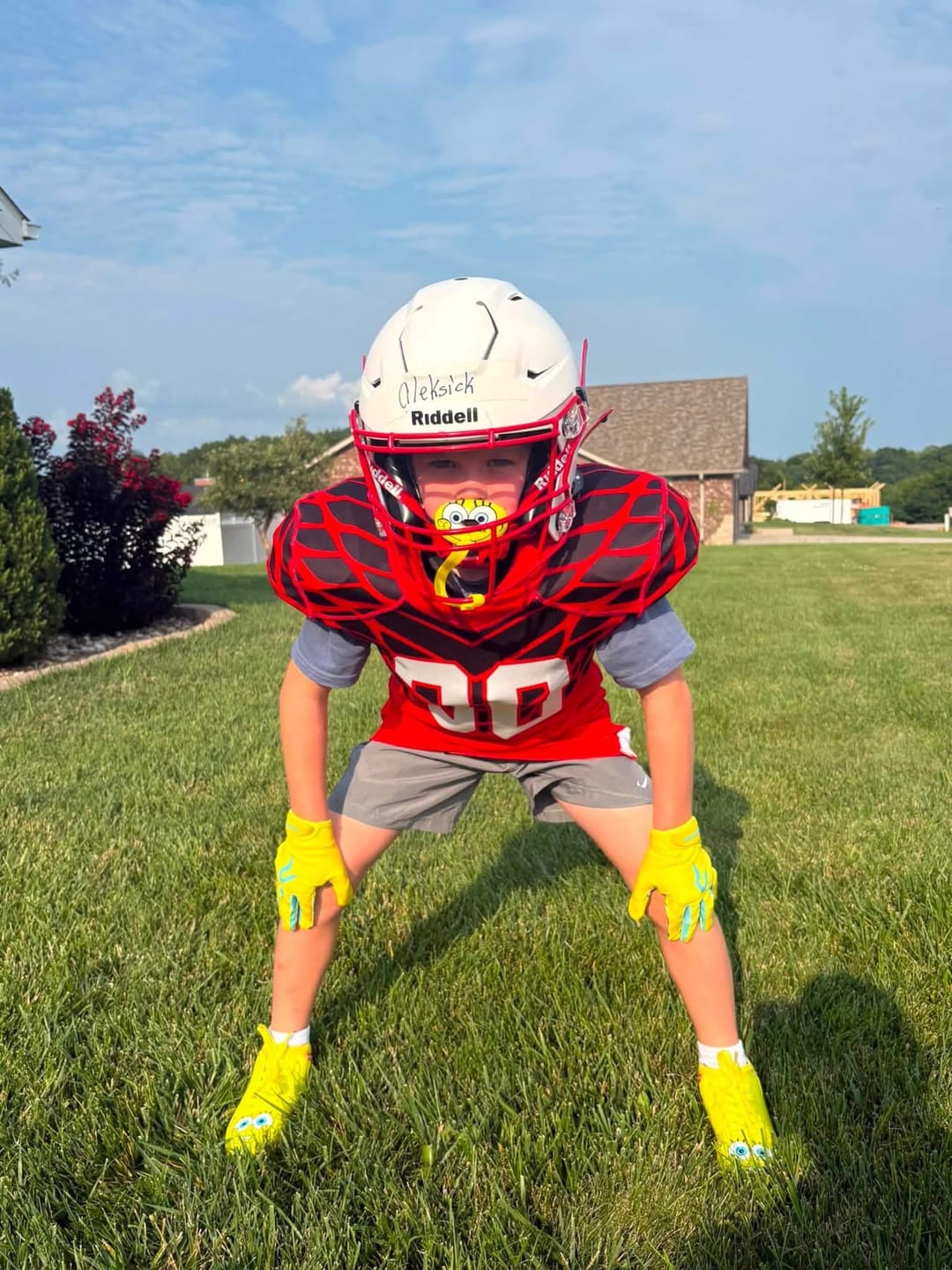 Customer photo review of Hexa-Flow: 'SpongeBob' Mouthguard