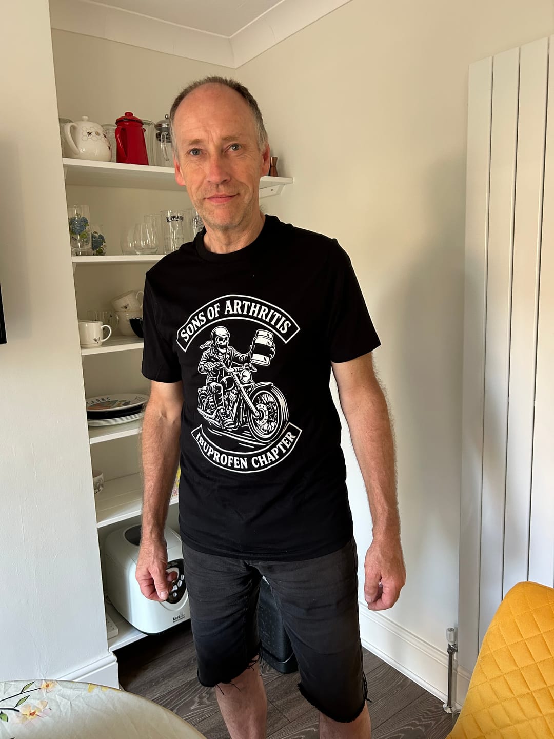 Customer photo review of SONS ARTHRITUS 026 T Shirt