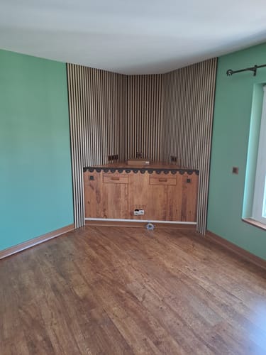 Customer photo review of Panneau acoustique Bois Chêne | Akupanel 270 Feutrine Noir