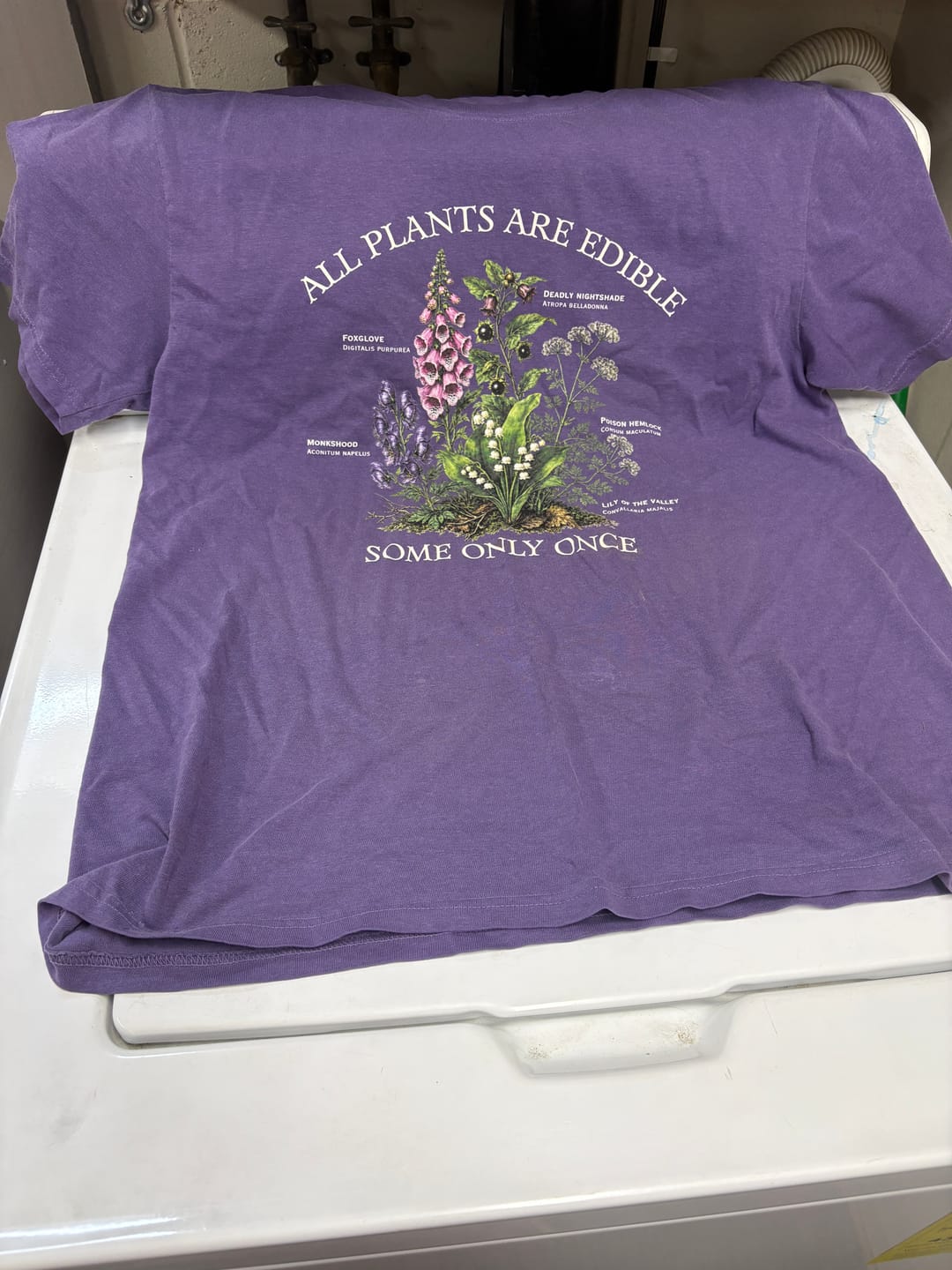 Customer photo review of All Plants Are Edible T-Shirt