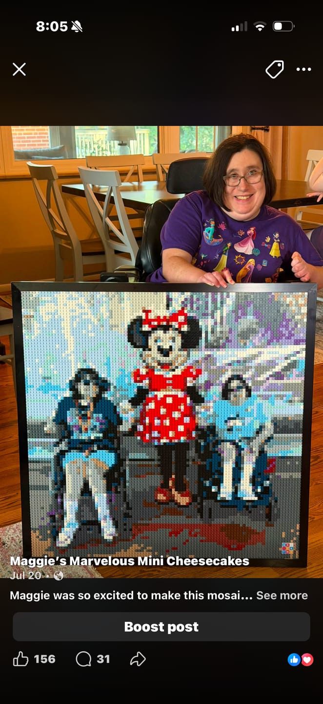 Customer photo review of Custom Design Brick Mosaic - 4x4 baseplates