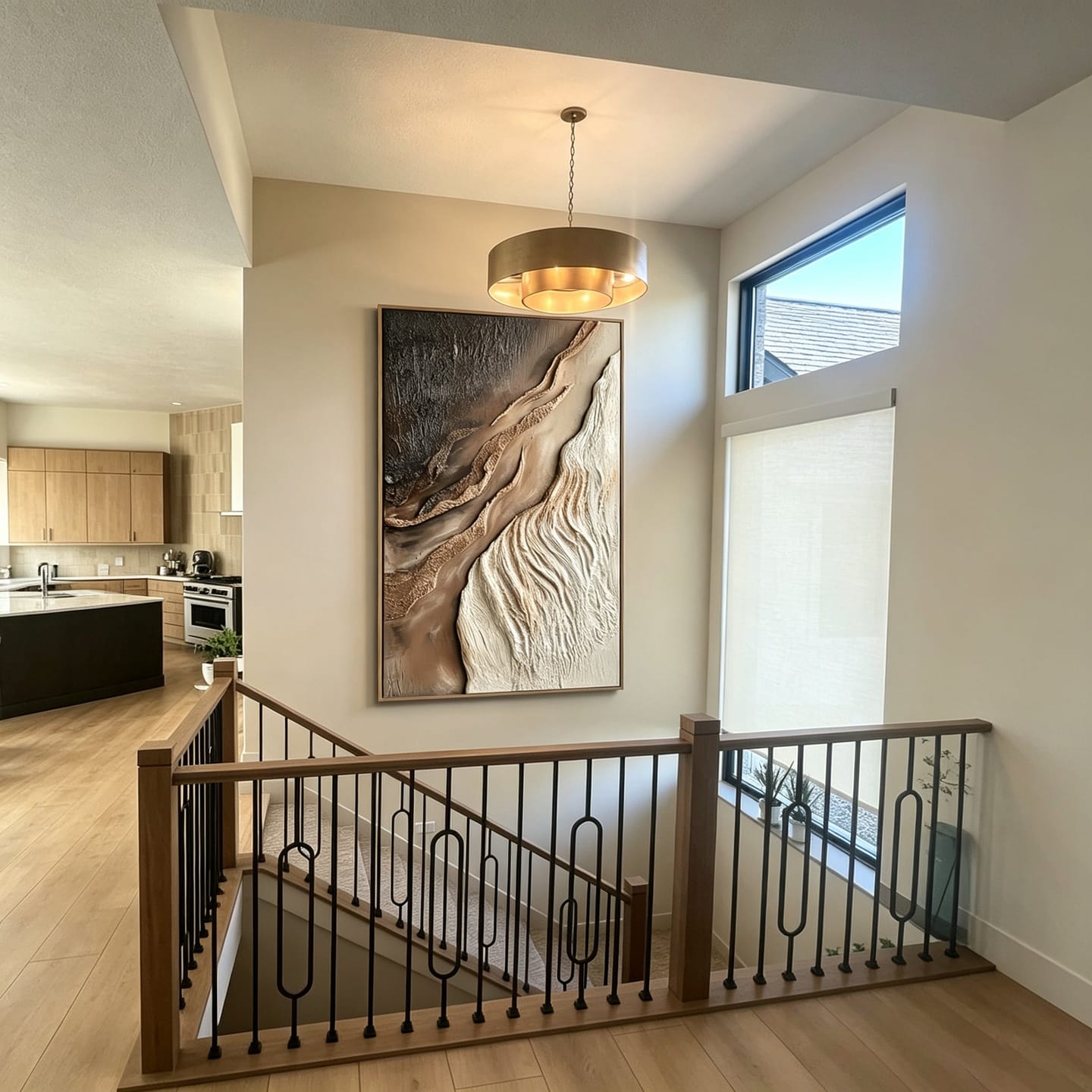 Customer photo review of Canyon Drift-Textured Abstract Painting