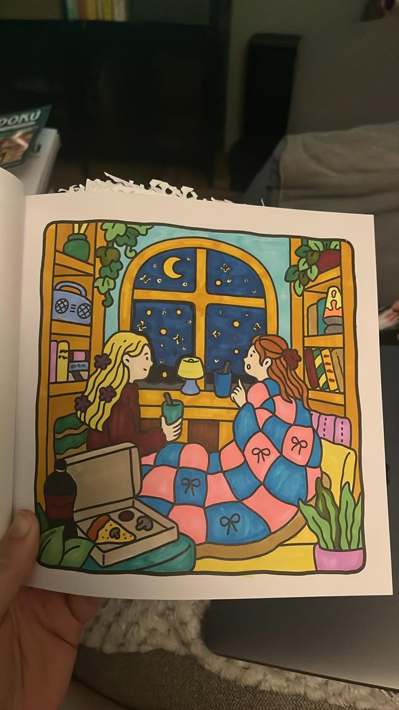 Customer photo review of Ohuhu Oahu 40 Colors Dual Tips Alcohol Art Markers, Fine & Chisel