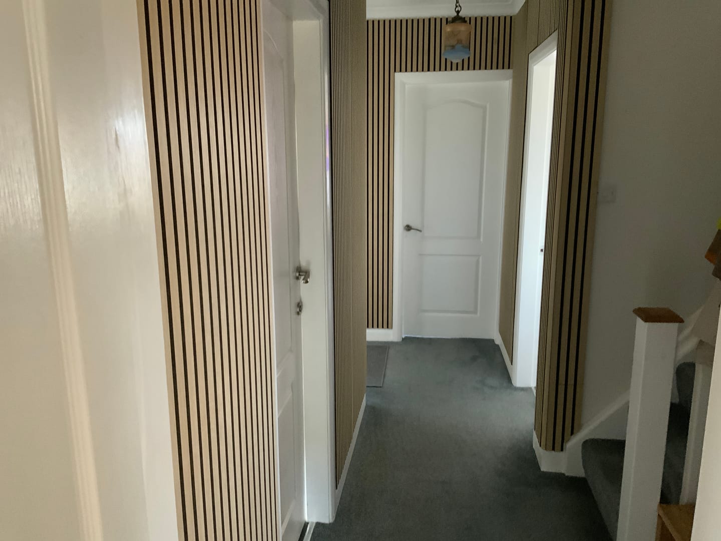 Customer photo review of Acoustic Slat Wall Panels Wooden Decorative Wall Panels Natural Oak Premium 2.4m x 0.6m
