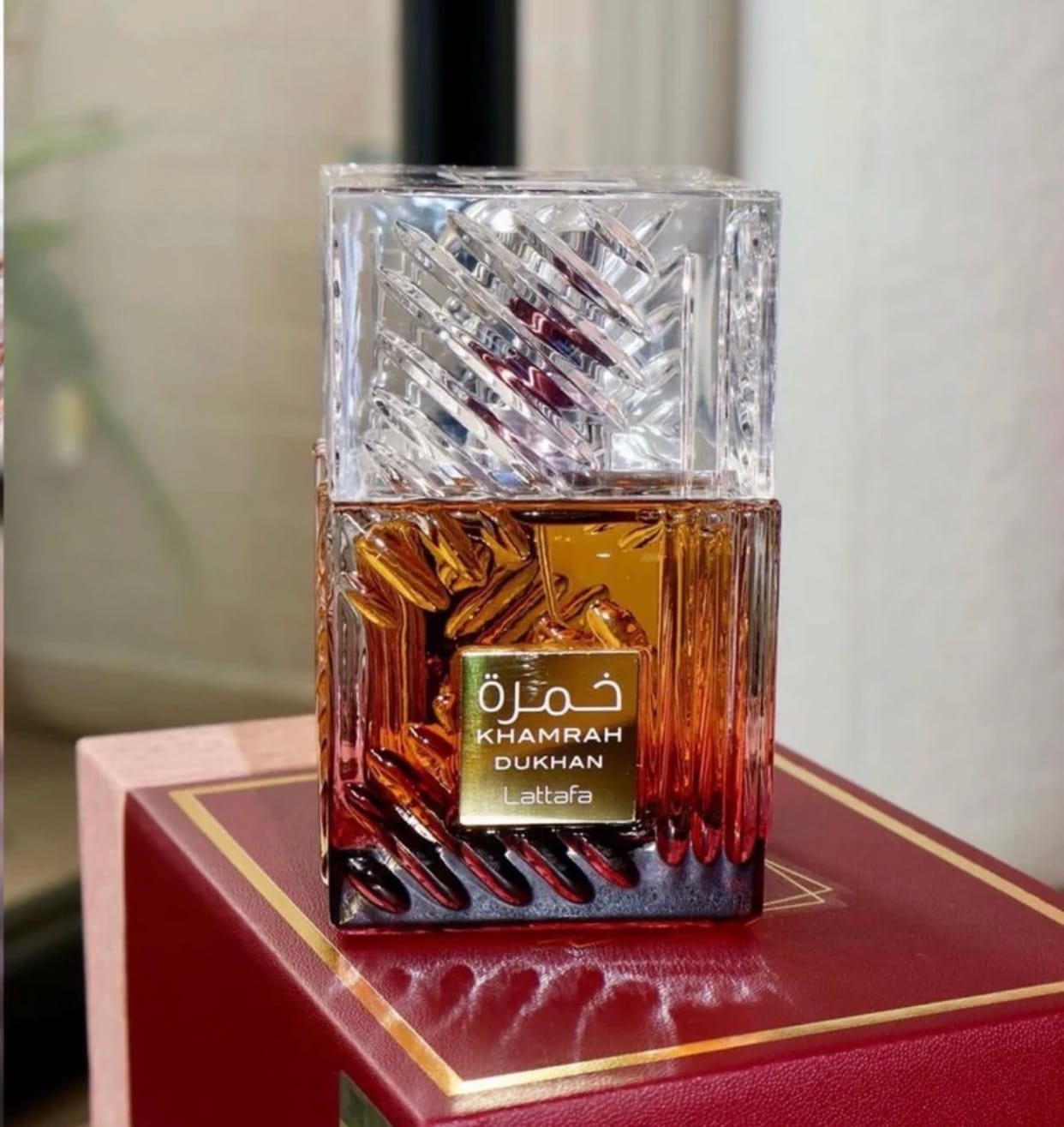 Customer photo review of Khamrah dukhan Eau De Parfum 100ml - Lattafa