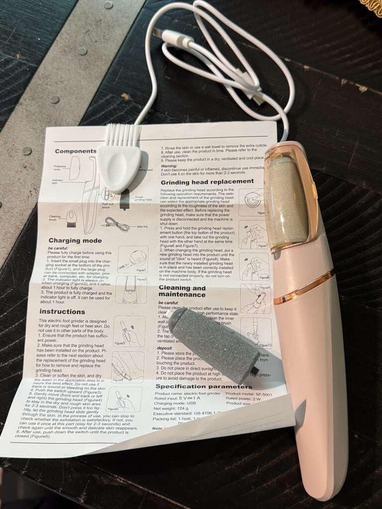 Customer photo review of Valanea SilkSmooth Pro™ Electric Foot Callus Remover
