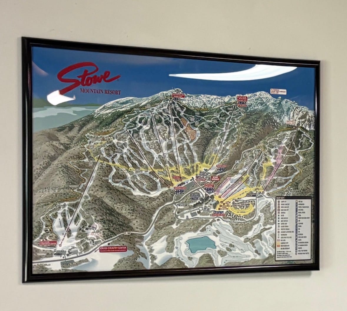 Customer photo review of Stowe Ski Resort | Trail Map Poster