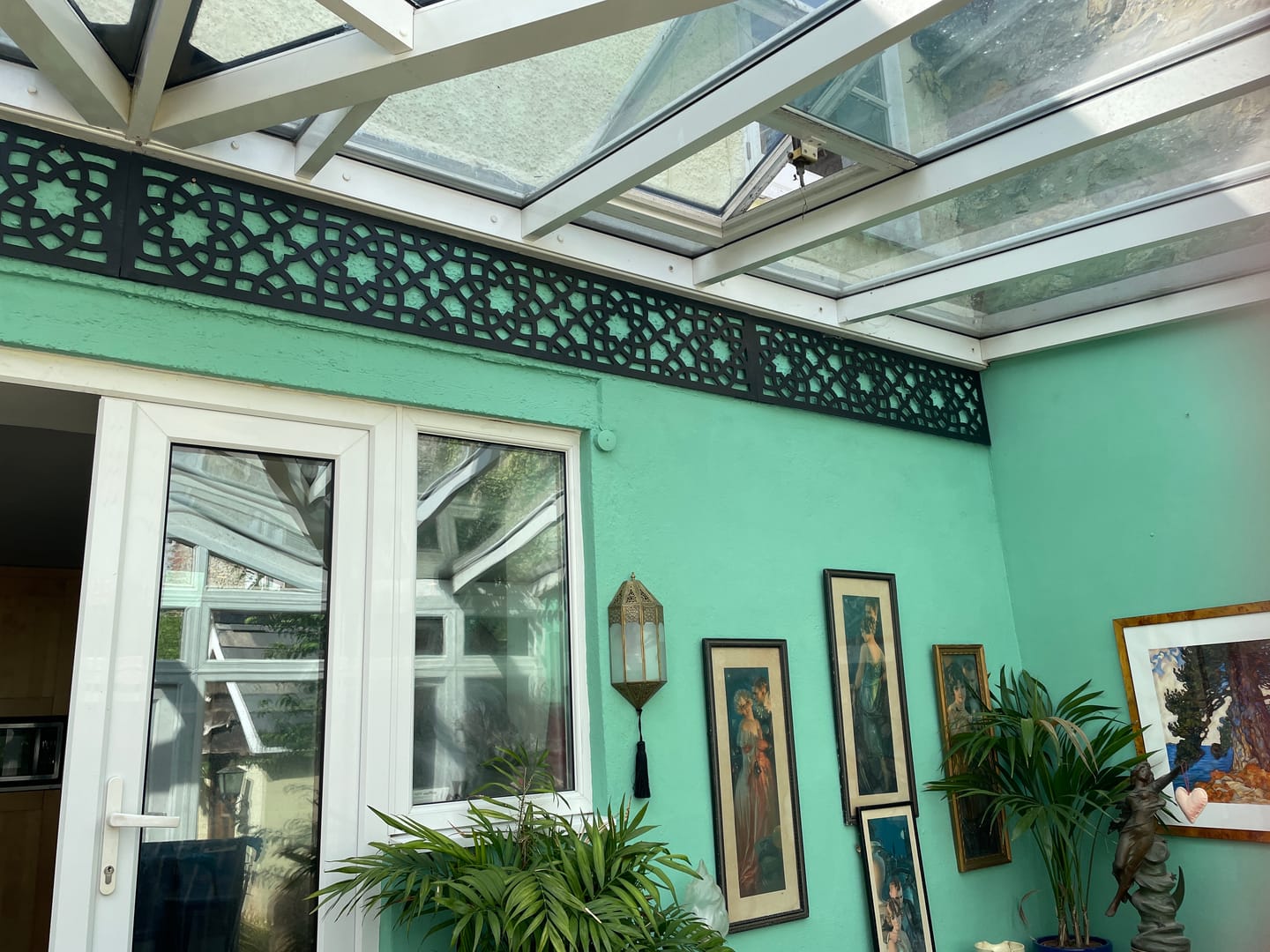 Customer photo review of 3 Black Alhambra Trellis - 5mm