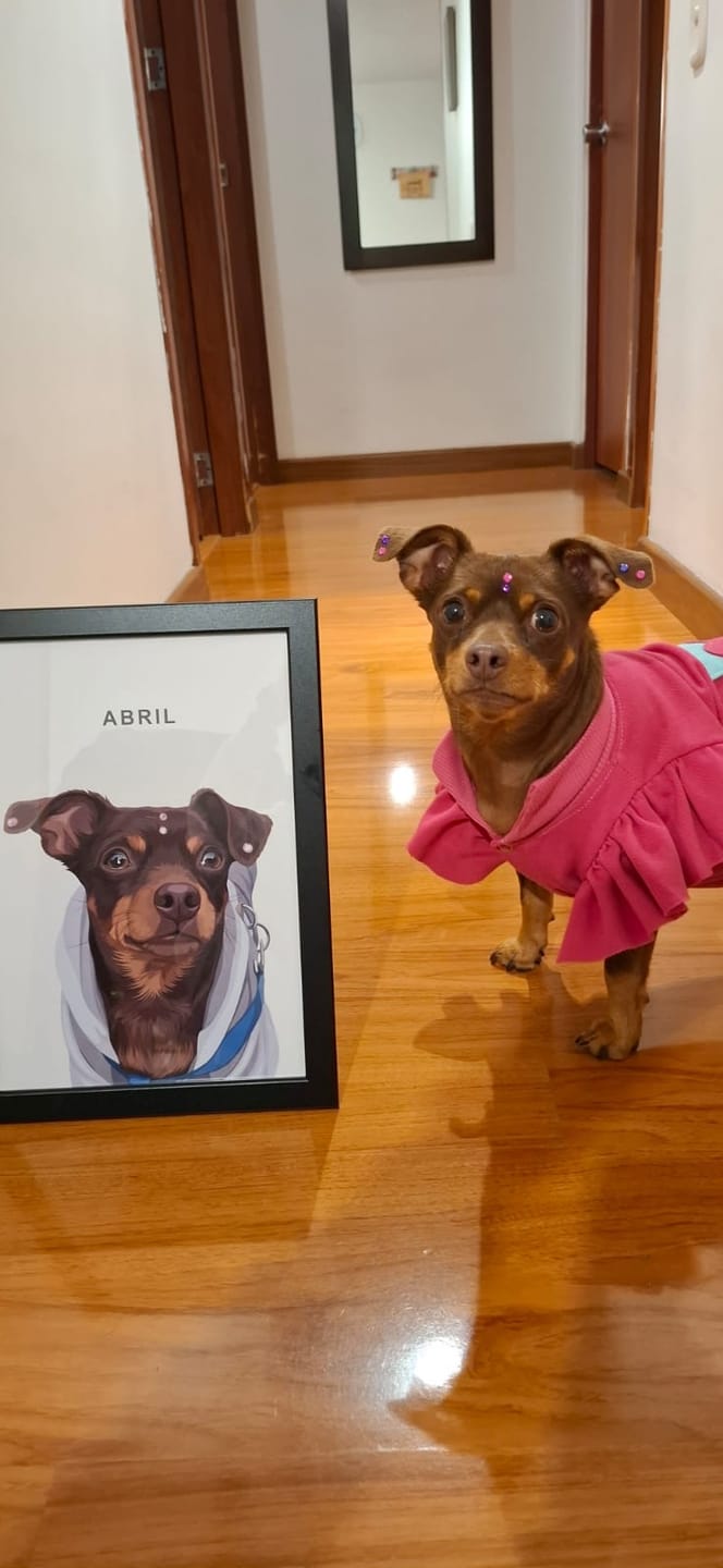 Customer photo review of Retrato Personalizado