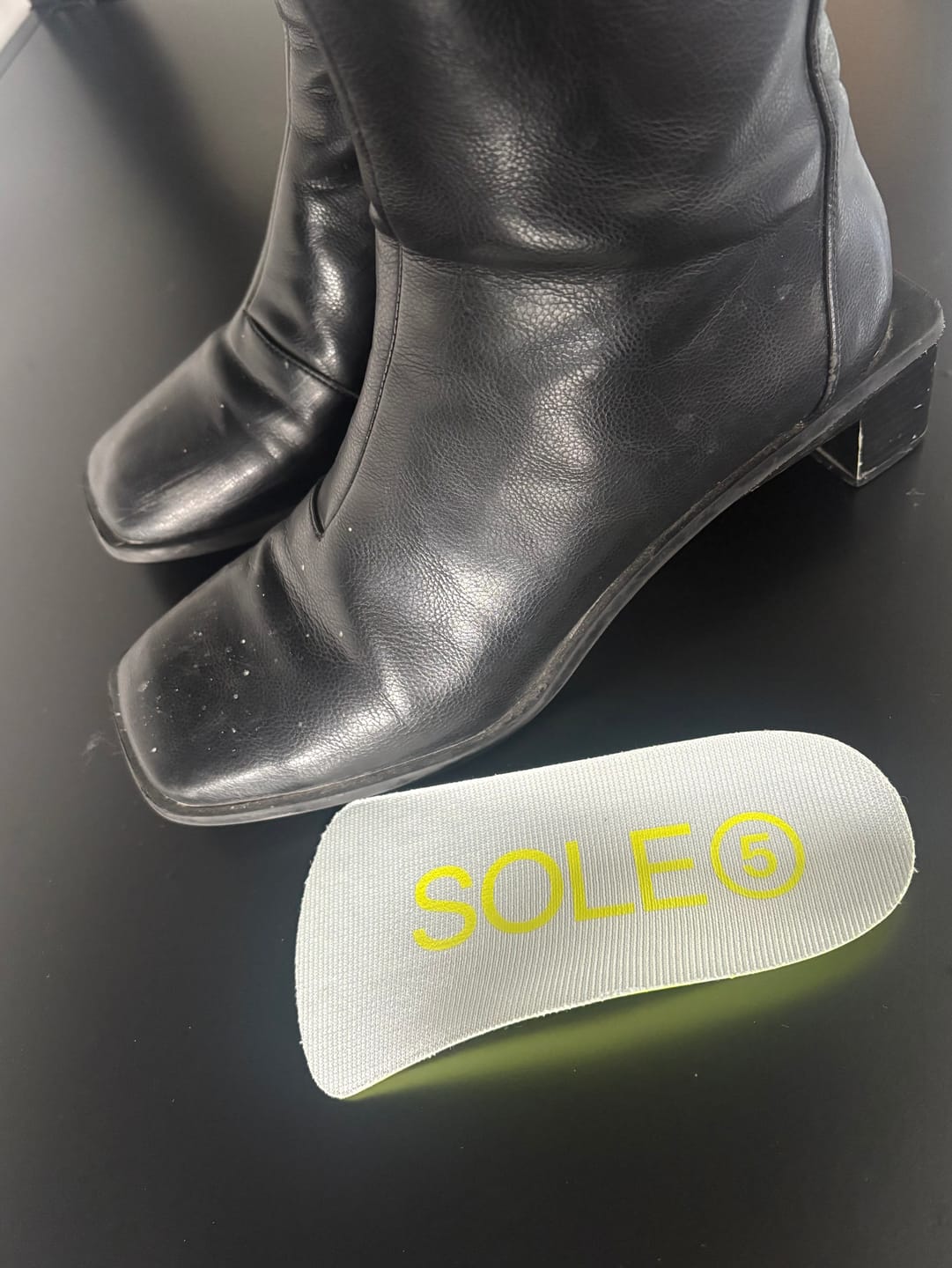 Customer photo review of Half Length Orthotic Insoles