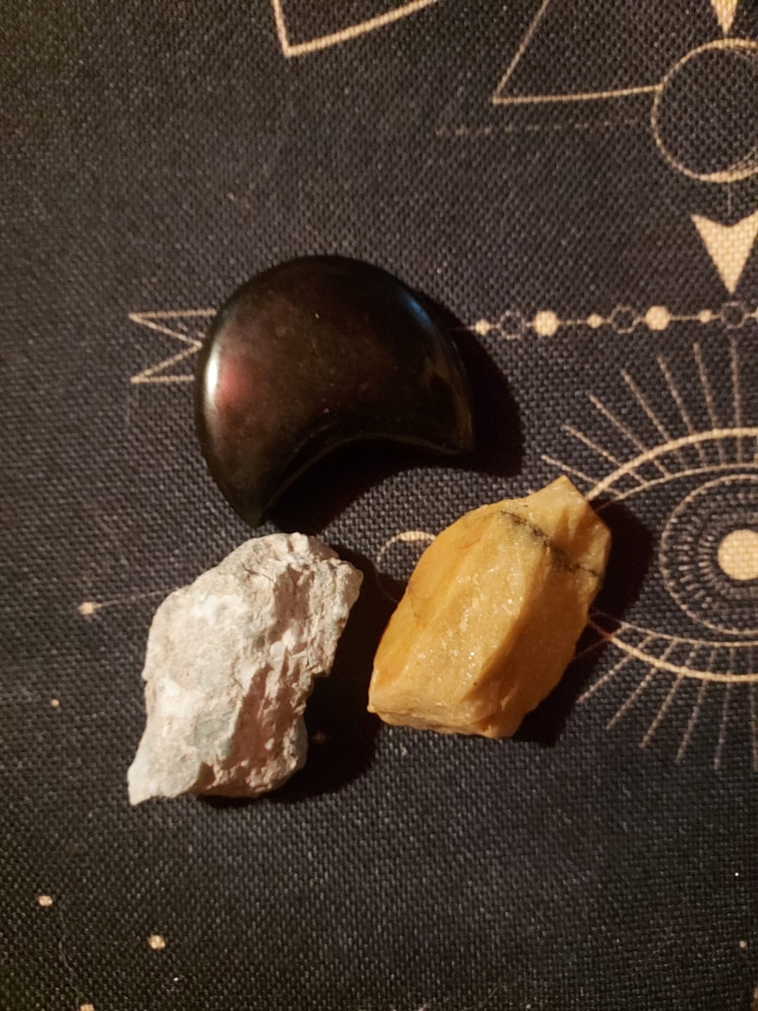 Customer photo review of Crystal Mystery Bag: Rare Larimar Edition