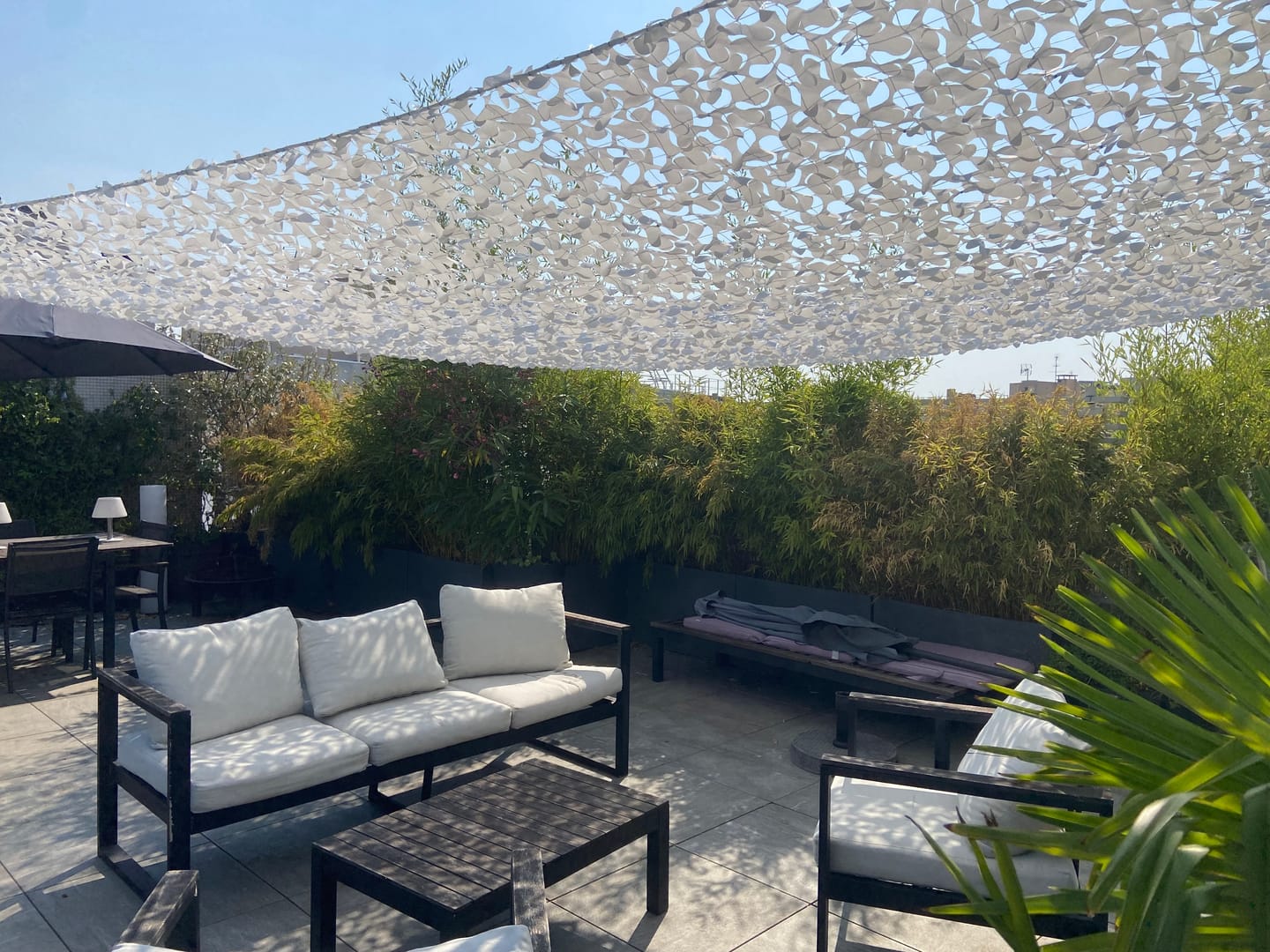 Customer photo review of Filet de camouflage renforcé blanc