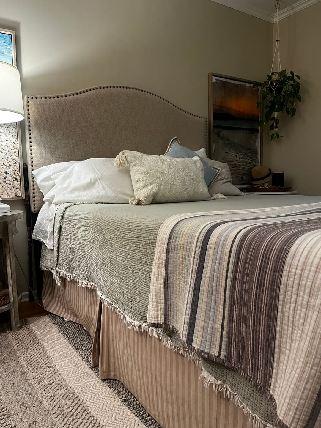Customer photo review of Serenity Soft Muslin Quilt - Pale Tale