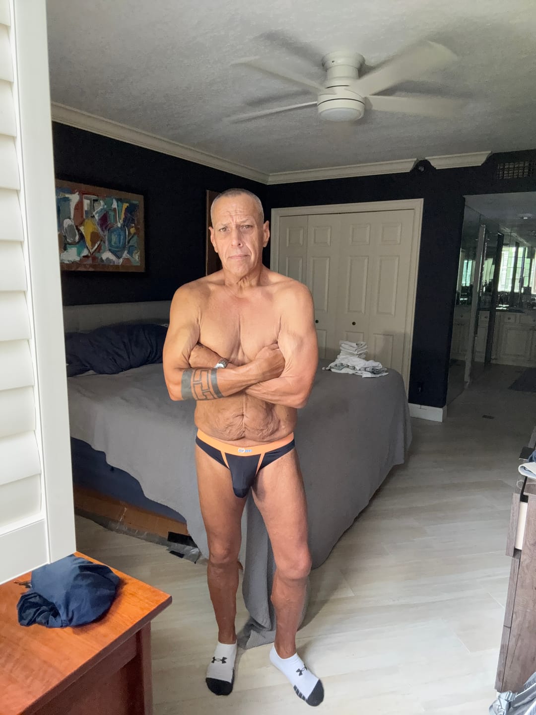 Customer photo review of 3 Pack Men's Separated Ball Pouch Briefs