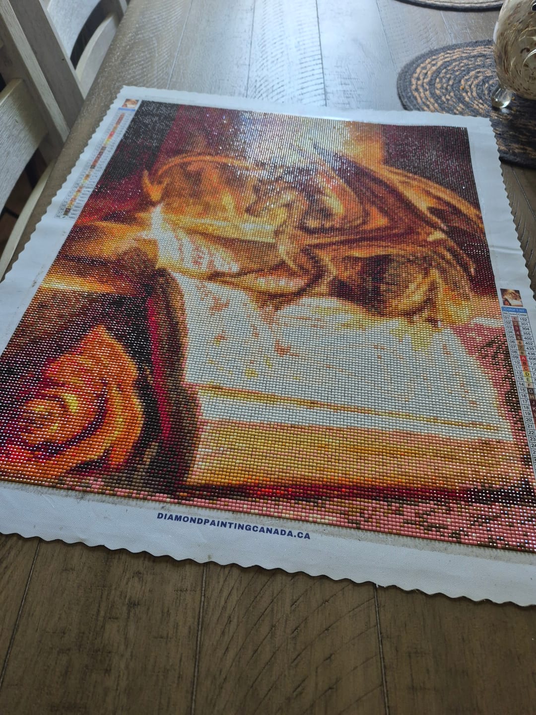 Customer photo review of Full Drill - 5D DIY Diamond Painting Kits Cartoon Flying Dragon Reading Book