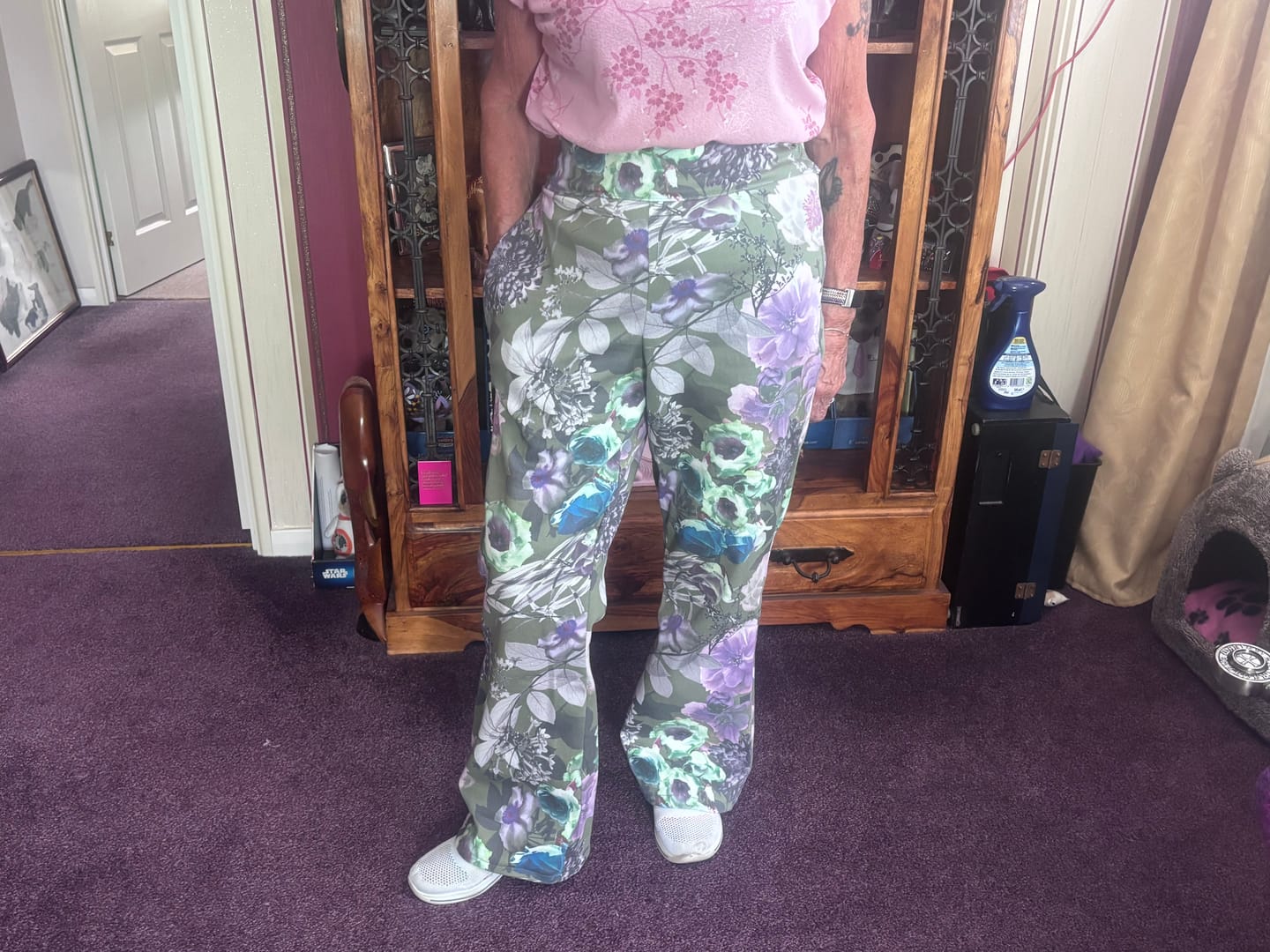 Customer photo review of Mystic Bloom Stretch Denim Fabric
