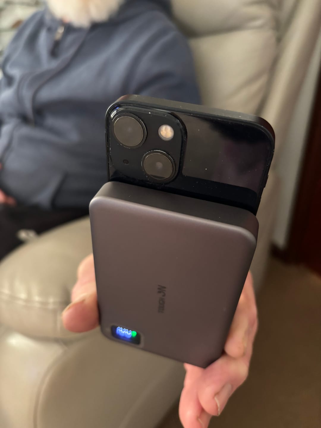 Customer photo review of 2 Pack Tough On 10000mAh Magnetic Power Bank
