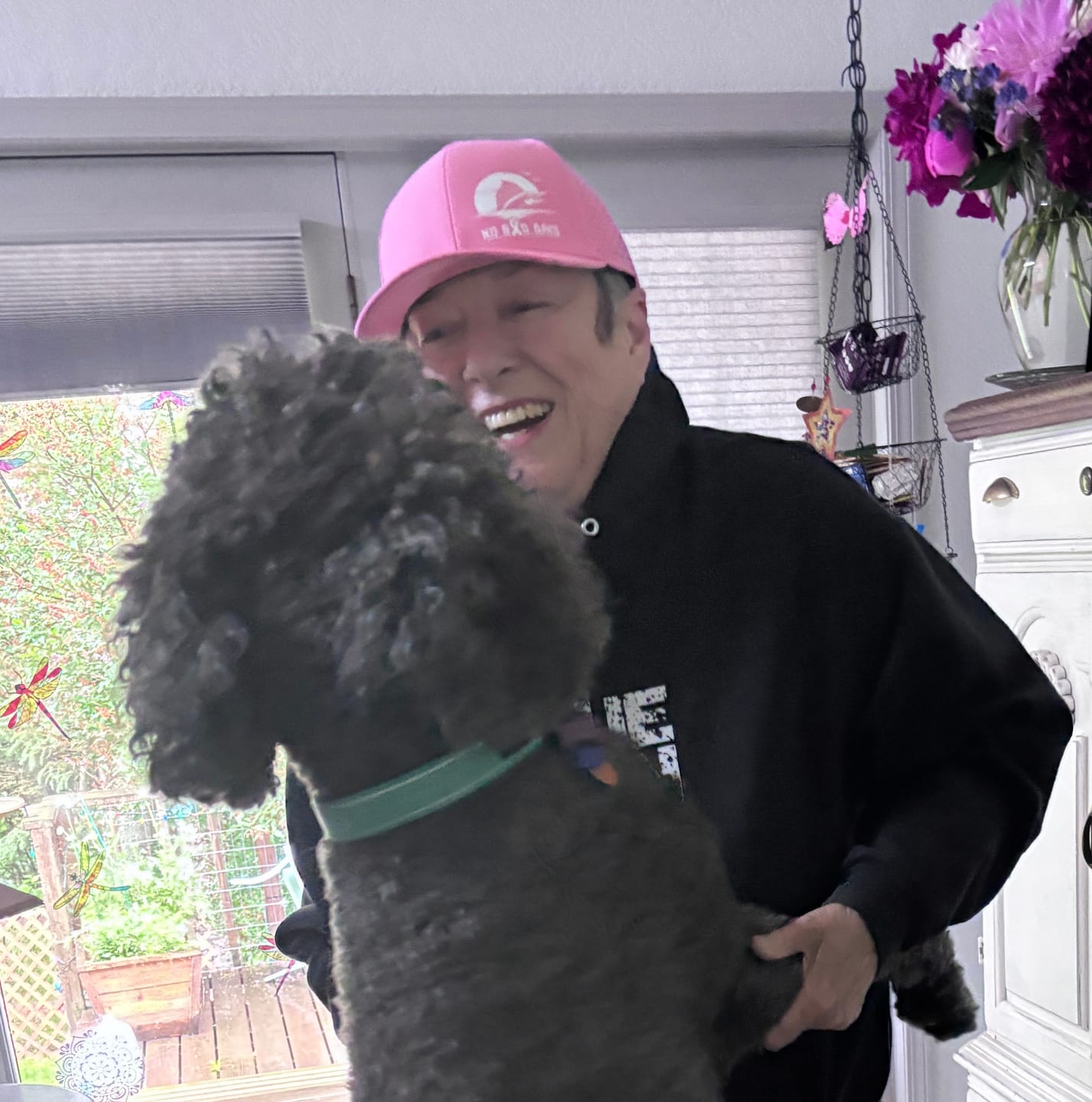 Customer photo review of NO BAD DAYS - Breast Cancer Hat