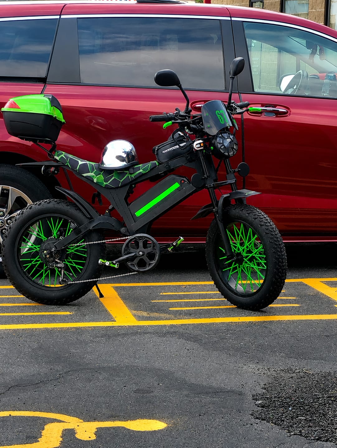 Customer photo review of Eskute® V200 20*4.0" Dirt Electric Bike for Kids&Teens